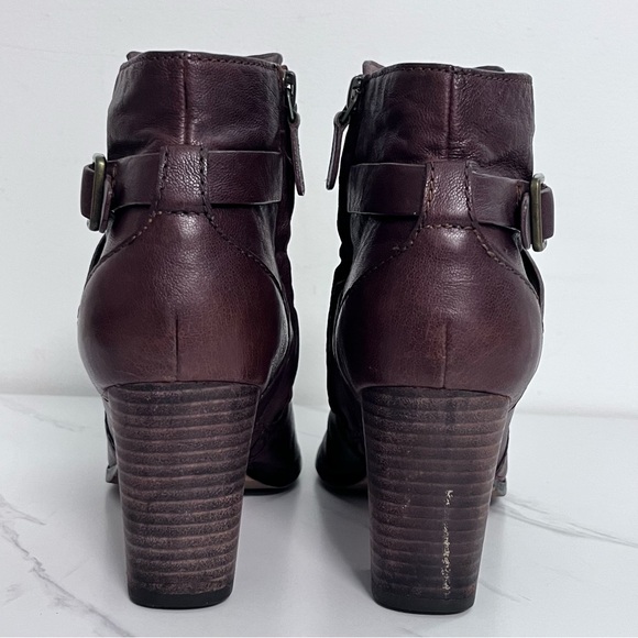 Cole Haan Grand OS Leather Bootie With Heel Buckle Brown Leather Women’s Size 7B - Picture 4 of 12